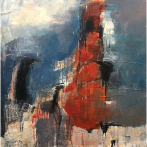 Arsalan Naqvi, 36 X 36 Inch, Oil on Canvas, Abstract Painting, AC-ARN-104